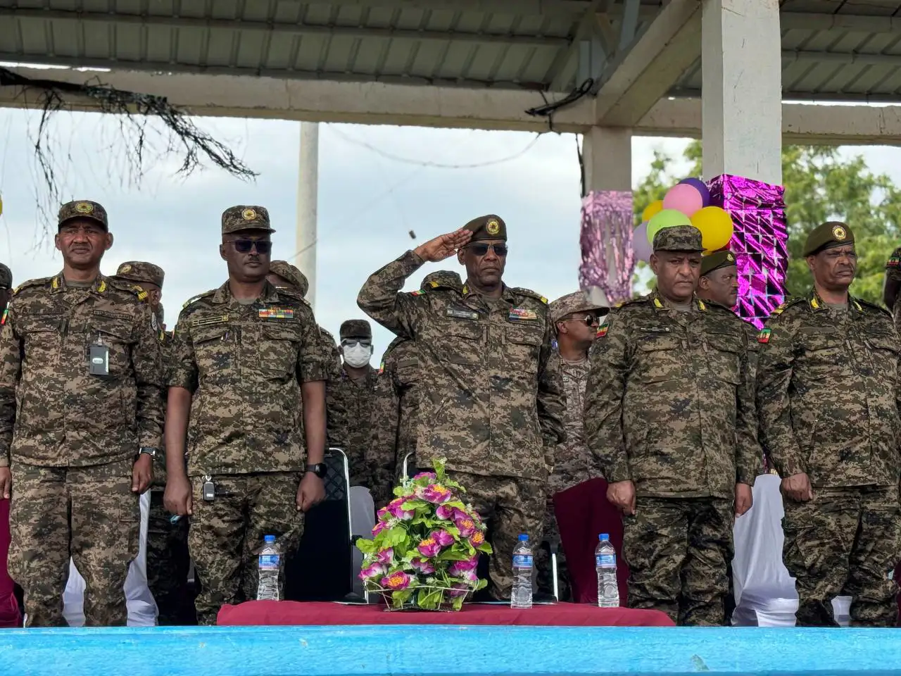 የሁርሶ ኮንቲንጀንት ማሰልጠኛ ትምህርት ቤት ምልምል ወታደሮችን እያስመረቀ ነው